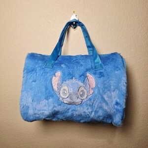 Blue Stitch Embroidered Travel Duffle Bag